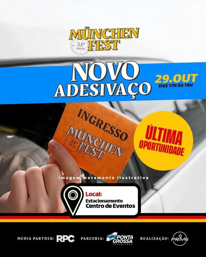 34ª Münchenfest terá novo “Adesivaço” nesta quarta-feira