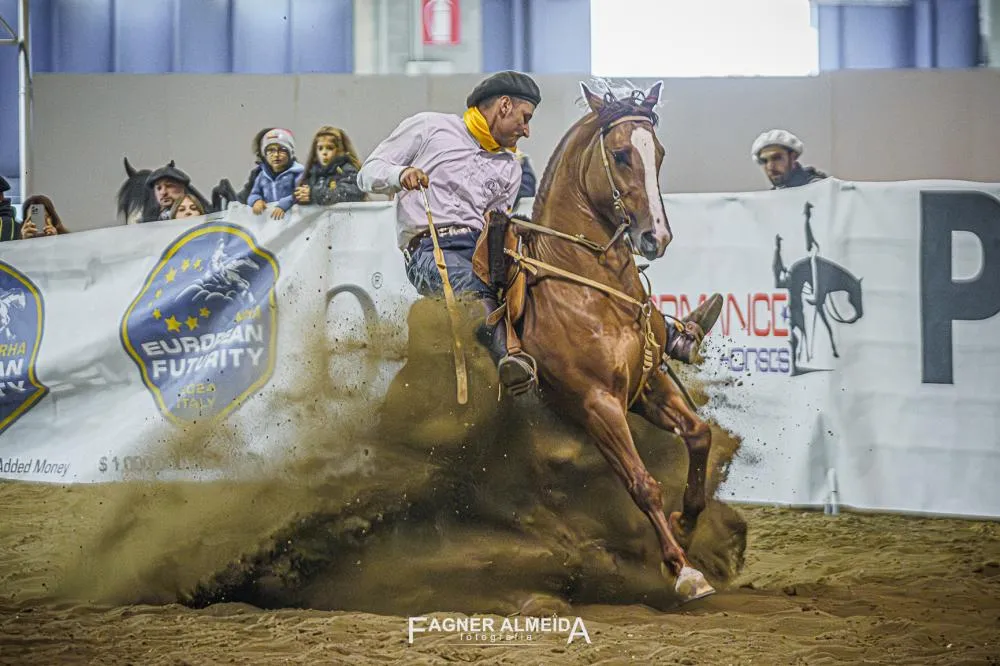 Jovem conjunto vence Freio de Europa e celebra o primeiro campeão italiano Crédito da foto: Fagner Almeida