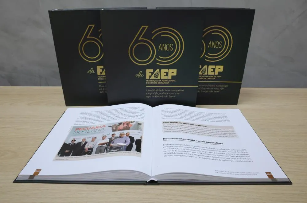 Livro dos 60 anos da FAEP eterniza lutas e conquistas do agro do Paraná