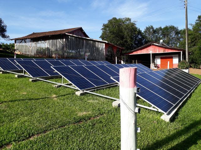 O sistema de geração de energia solar fotovoltaica pode ser financiado via Pronaf Bioeconomia, com projeto feito pela Epagri de cada município. Foto: Murilo Mota