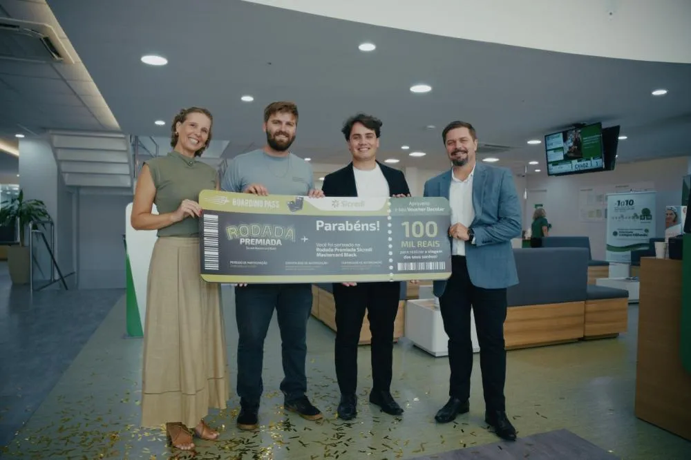 Associado do Sicredi é premiado com R$ 100 mil para viajar pela campanha Mastercard Black