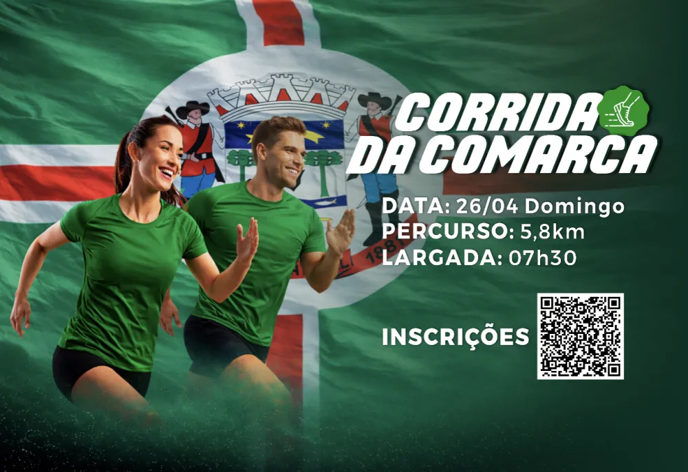 Corrida da Comarca marcará as comemorações pelos 80 anos de instalação da Comarca de Piraí do Sul