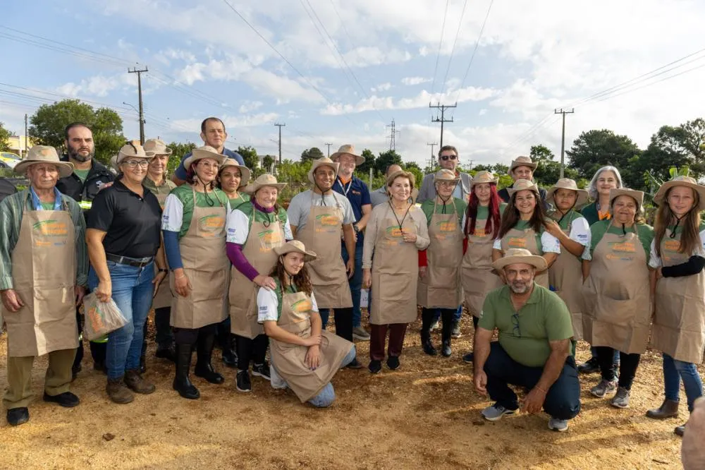 Copel inaugura hortas sob redes de energia em Ponta Grossa e beneficia 20 famílias. Foto Copel