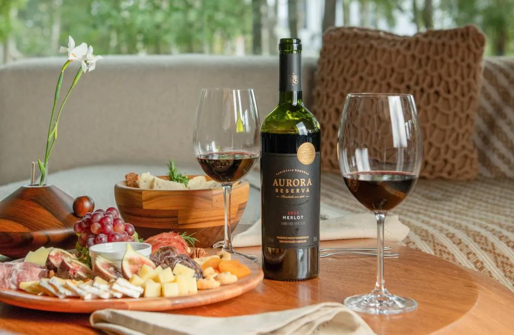 Aurora Reserva Merlot safra 2023 conquistou Medalha de Ouro