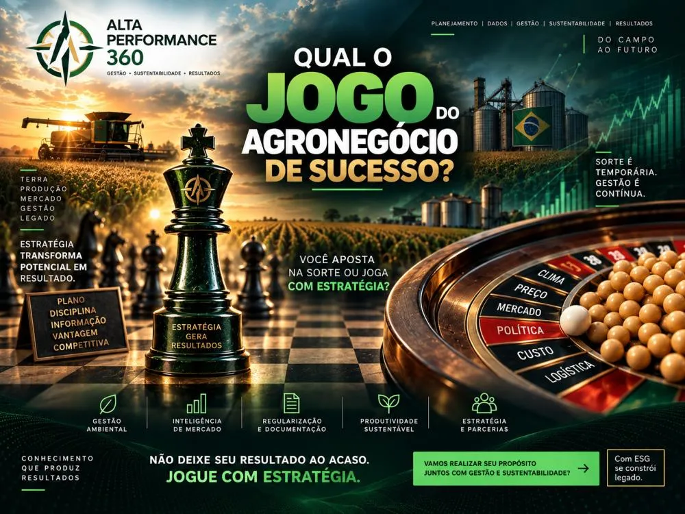 Qual é o jogo do agronegócio de sucesso: estratégia ou sorte?