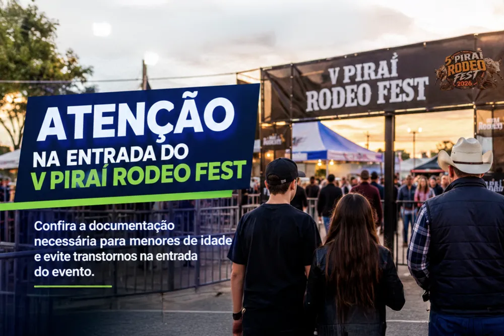 5º Piraí Rodeo Fest orienta sobre documentação para entrada de menores
