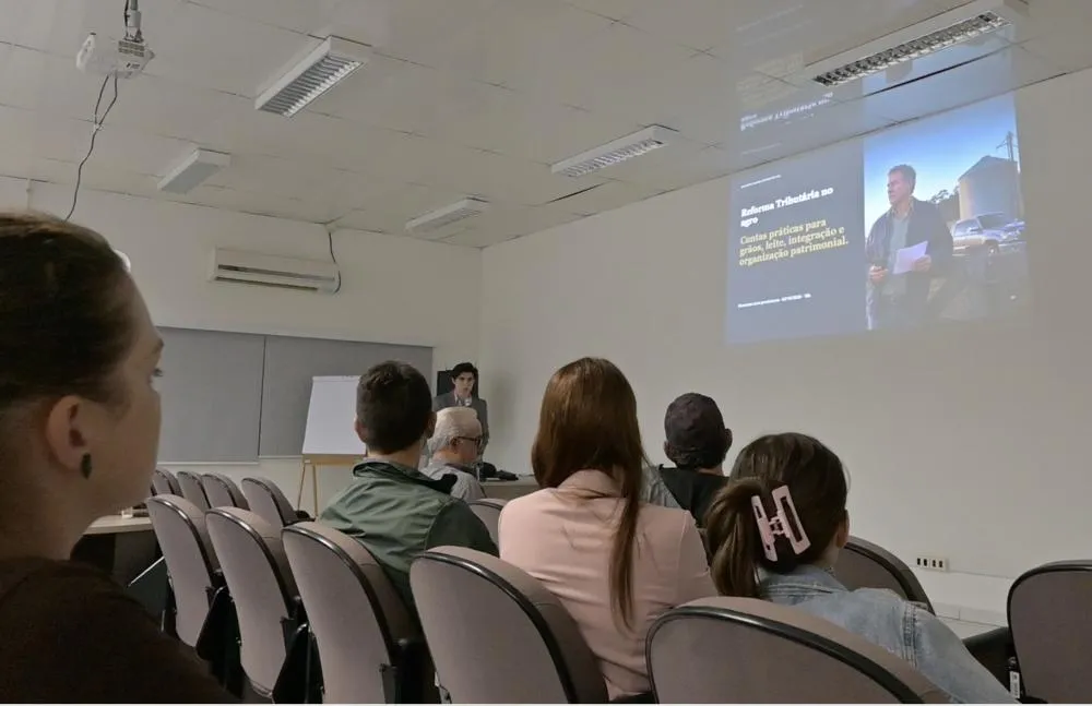 Palestra em Piraí do Sul mostra, na prática, impactos da Reforma Tributária na soja, leite, pecuária e patrimônio rural
