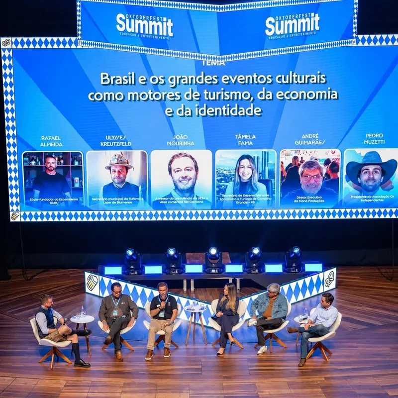 Painel reuniu representantes de grandes eventos culturais brasileiros para debater turismo, economia e valorização das tradições (Foto: Divulgação)