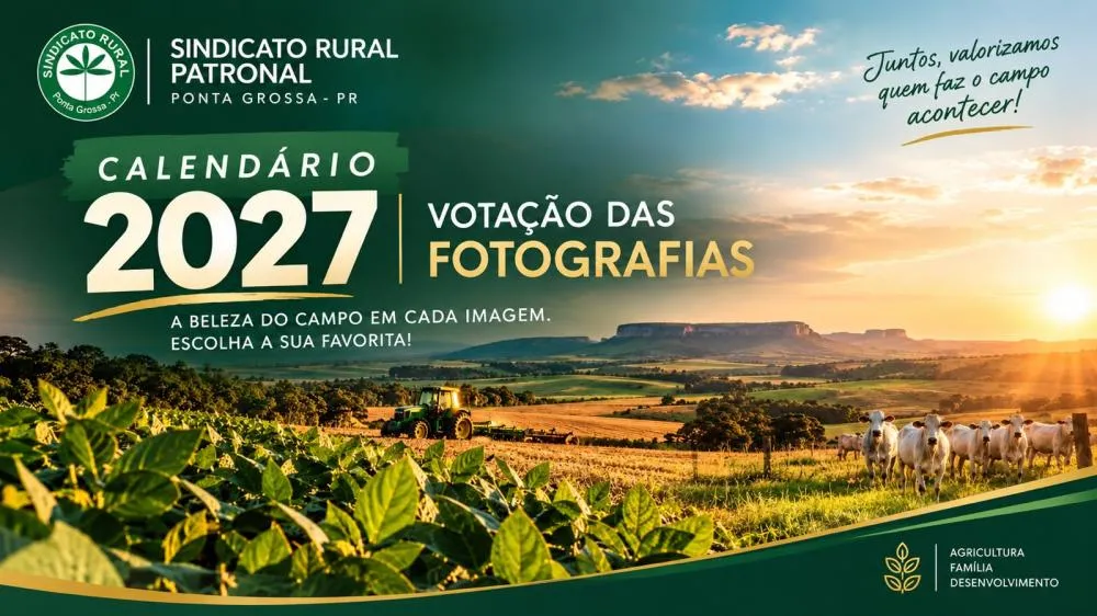 Sindicato Rural de Ponta Grossa abre votação popular para escolher fotos do Calendário 2027