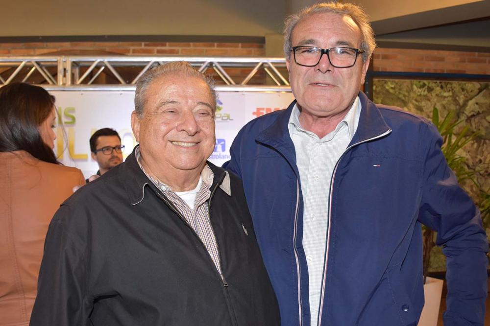 Na foto Alysson com o presidente do Sindicato Rural de Castro, Eduardo Medeiros no evento da Abramilho no Moinho Castrolanda em 2017.