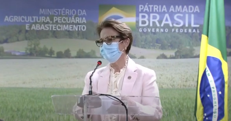 A ministra da Agricultura, Pecuária e Abastecimento, Tereza Cristina disse no evento que a proposta é agilizar o processo de titulação e legalização. 