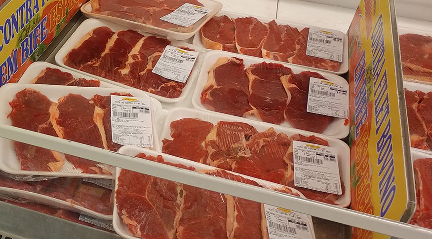 Preço das carnes subiram 4,83% e tiveram o maior impacto no IPCA-15 de janeiro - Foto: Eduardo Peret/Agência IBGE Notícias