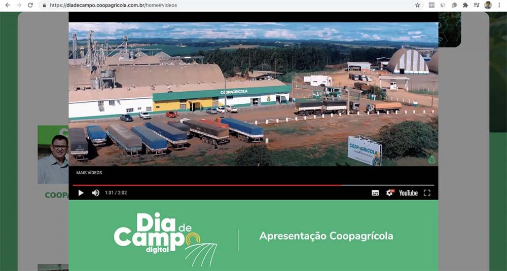Nos anos anteriores, o evento aconteceu presencialmente com passeio pelas estações de cultivares, palestras técnicas, balcão de negócios, porém por conta da pandemia o modelo foi repensado.