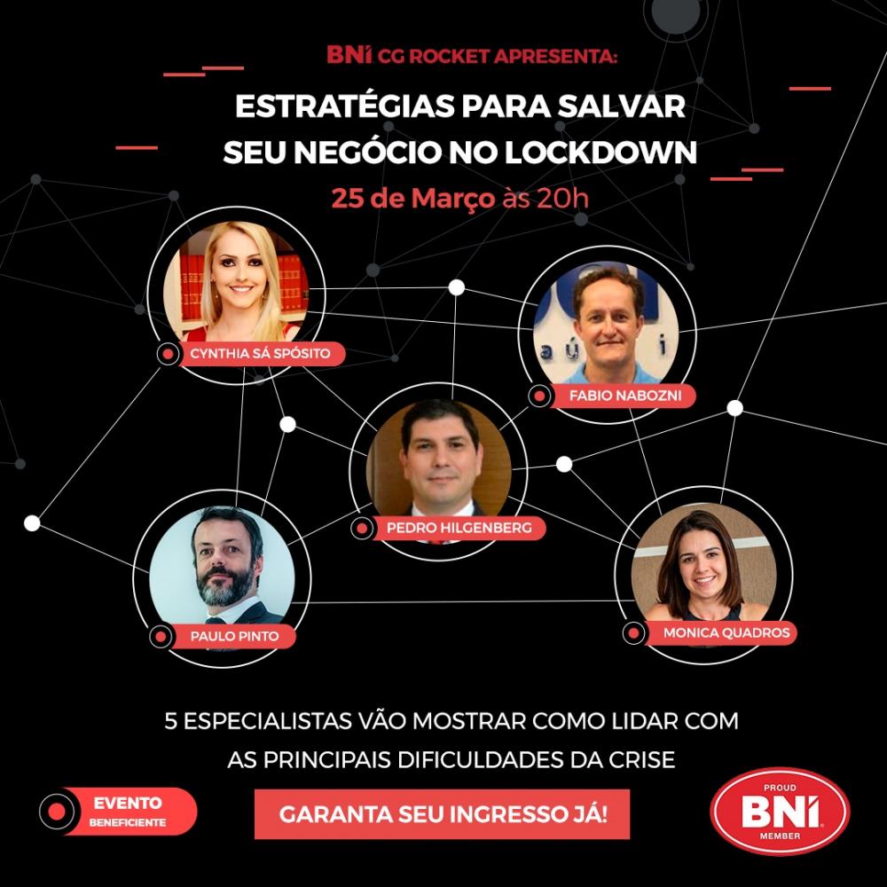 O evento será na quinta-feira dia 25 de março, às 20 horas via Zoom.
