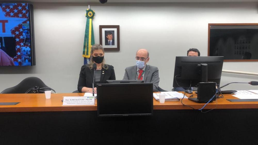 Em resposta aos discursos, a presidente eleita da Comissão, Aline Sleutjes, afirmou que o trabalho do grupo será feito de forma conjunta.