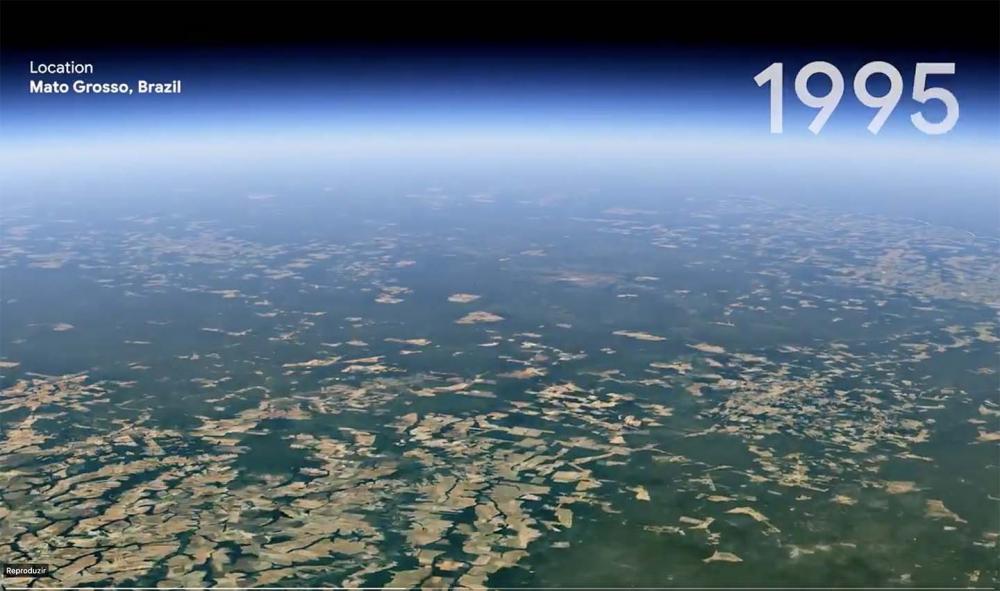 Qualquer pessoa pode fazer a Timelapse da sua região e ver a ação do tempo nos últimos 37 anos.