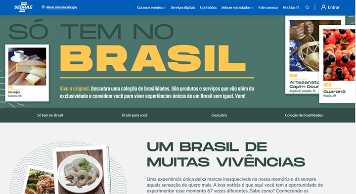 O portal traz, entre todas, as nove Indicações Geográficas conquistadas pelo Paraná, num trabalho fomentado pelo Sebrae em todo Estado.
