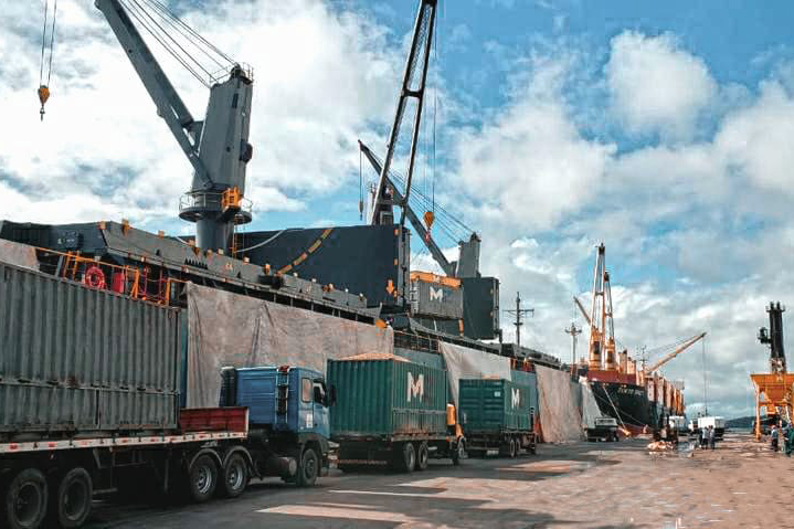 De acordo com a empresa, a carga abre mercado para novas exportações de pelo terminal que está adaptado para receber e operar cargas especiais. Foto AEN.
