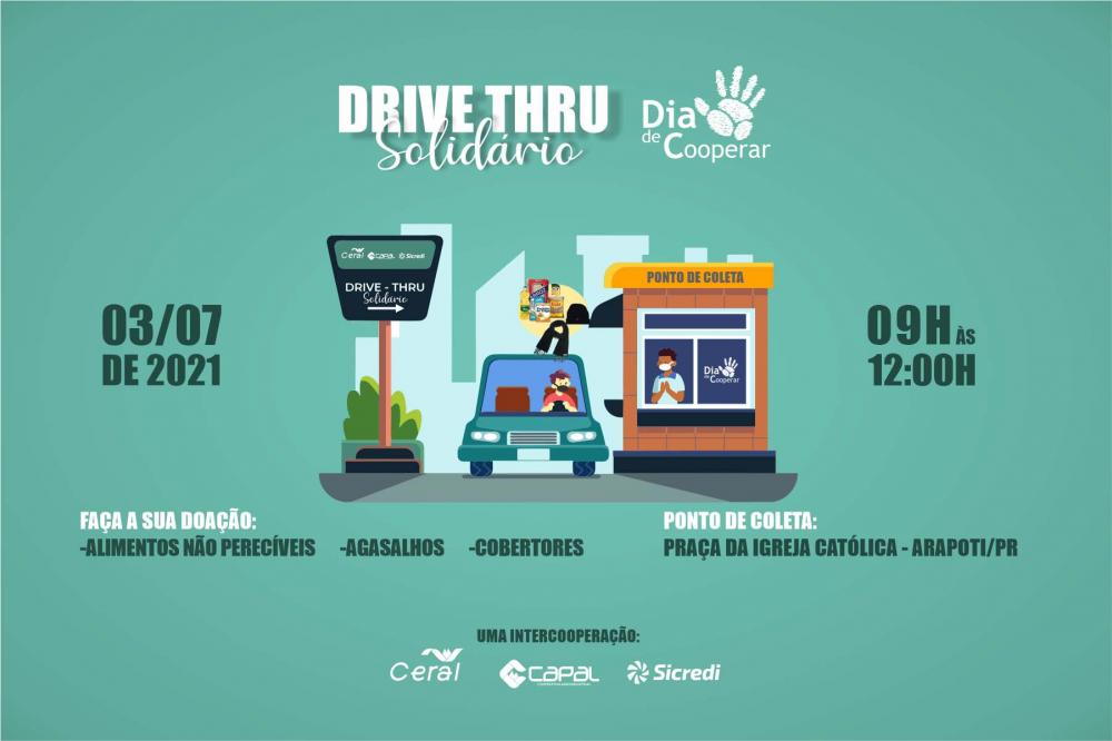 No drive-thru, serão aceitos cobertores, roupas de inverno em bom estado de conservação e alimentos não perecíveis para a montagem de cestas básicas. 