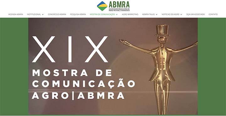 A XIX Mostra de Comunicação Agro ABMRA é a mais importante premiação de marketing e comunicação de profissionais, agências e empresas do agronegócio.