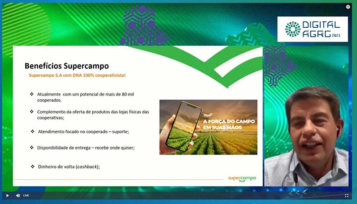 Durante o painel, Rafael Gehlen, Head Comercial da Supercampo, falou um pouco sobre a origem da plataforma digital e seus objetivos.