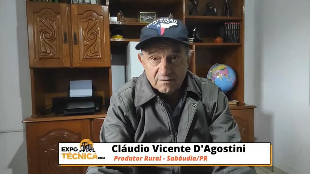 Nos anos anteriores a ExpoTécnica.com era presencial e tinha o produtor Claudio Vicente D’Agostini como o anfitrião do evento. Cláudio participou da abertura desta edição e lembrou com saudades de quando recebia os participantes em sua propriedade.