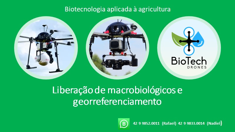 A Biotech Drones trabalha com equipamento registrado e homologado pela ANAC / ANATEL / DECEA. 