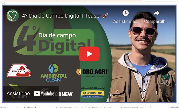 O Dia de Campo Digital é um evento online, com princípios diferentes de um Dia de Campo convencional, mais prático e eficiente aos participantes!