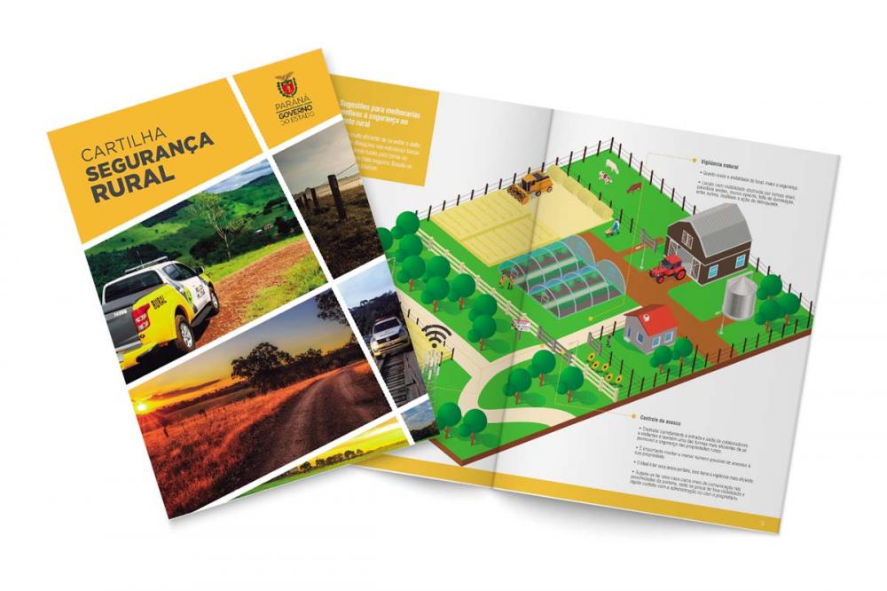 Participe da live de lançamento da Cartilha de Segurança Rural, que orienta a prevenção de crimes em áreas rurais. 