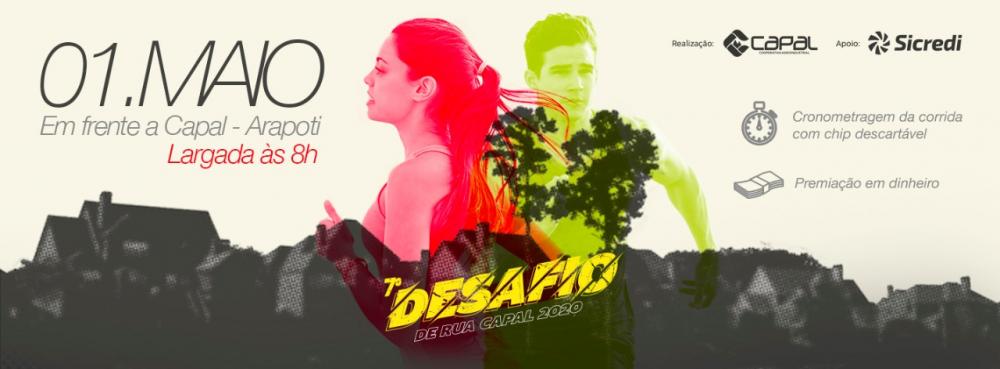 A 7º edição do Desafio de Rua CAPAL, em Arapoti, no norte do Paraná; as inscrições serão abertas no dia 15 de março. 