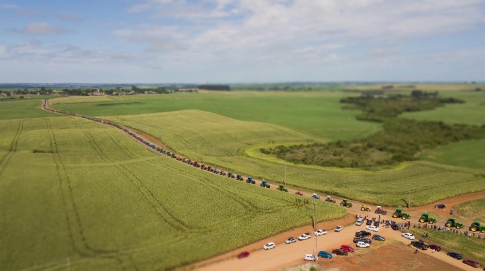 Guarapuava foi a primeira cidade visitada pela parlamentar. No dia 7 de janeiro de 2022 a Cooperativa Agrária promoveu um mega encontro de tratores e no mesmo ato inaugurou o Centro de Eventos
