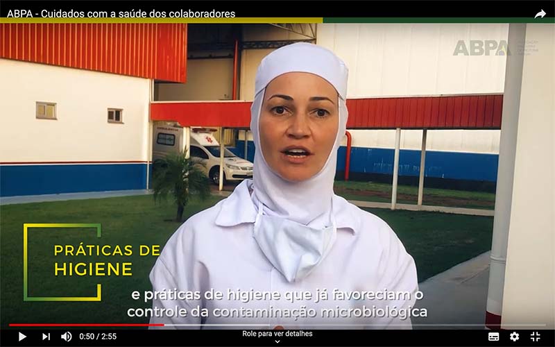 O vídeo reúne depoimentos de especialistas das diversas áreas dos frigoríficos e apresenta diversos cuidados já adotados no sistema produtivo. Também são mostradas as medidas para a prevenção e o monitoramento da saúde de trabalhadores diretos e terceiri