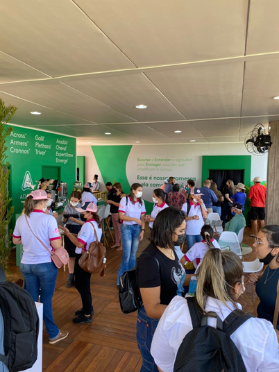 Estande permaneceu cheio durante toda a feira