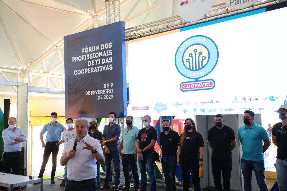 Dilvo apresenta os números finais do evento, realizado de segunda a sexta-feira, em Cascavel, no Oeste do Paraná. Fotos Lucas Hülse/Show Rural Coopavel