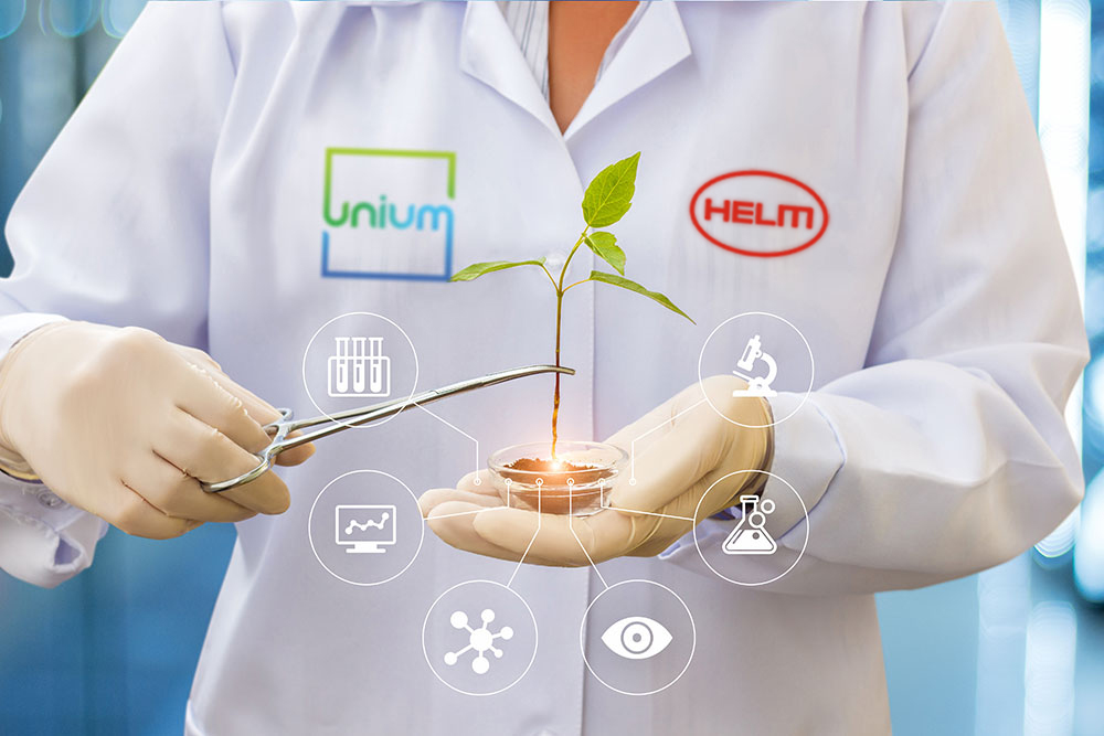 A nova relação entre Unium e HELM permitirá à HELM ter acesso a produtos alternativos de produção agrícola em regiões específicas, ressaltando os compromissos com a agricultura sustentável