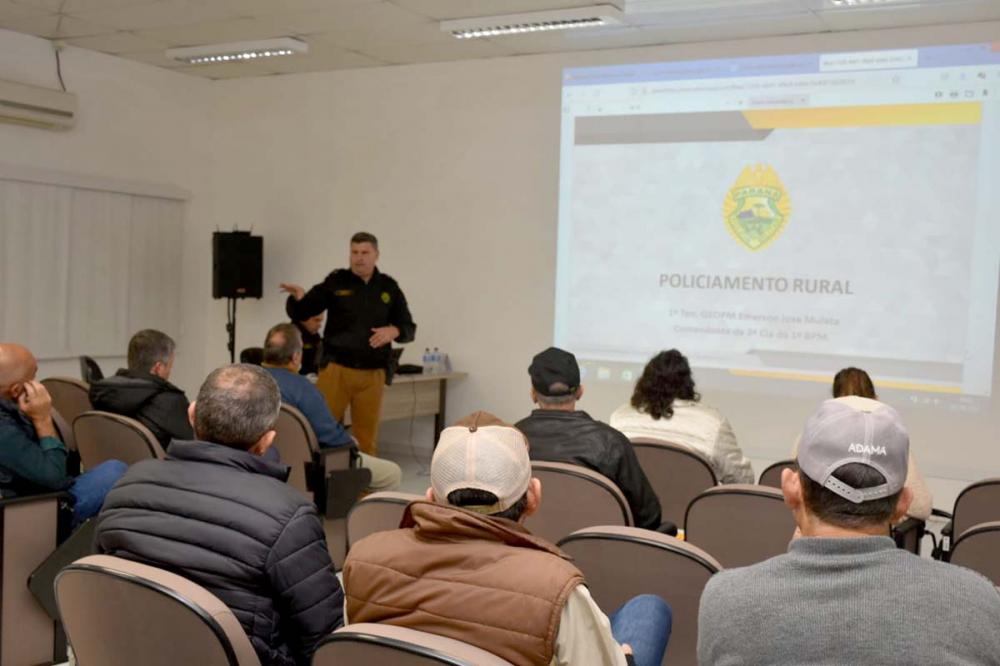 A Polícia Militar do Paraná repassa dicas importantes para a segurança na área rural de Piraí do Sul - Foto Toninho Anhaia.
