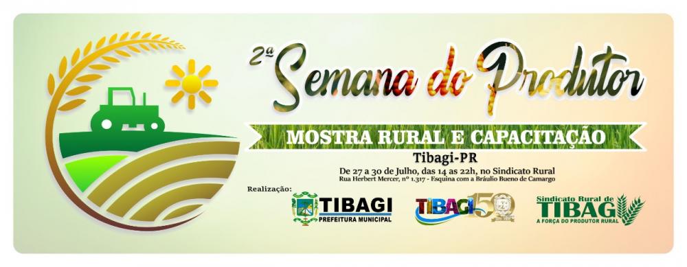 Abertura da 2ª. Semana do Produtor Rural de Tibagi, no dia 27 de julho, às 16h contará com a presença do Prefeito Municipal, Vereadores, Secretários Municipais e outros. 