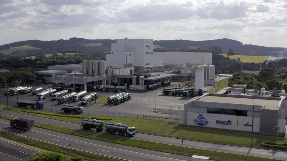 Unidade de Beneficiamento de Leite, em Castro (PR) Créditos: Divulgação