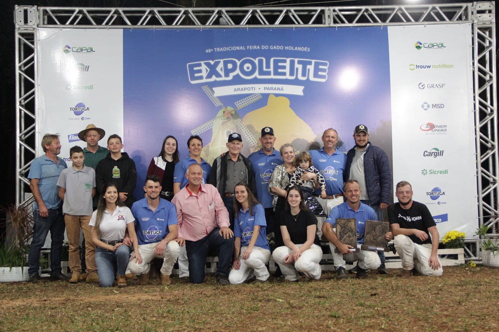 Cooperado Frederik Kok e família - Melhor Expositor e Melhor Criador HPB