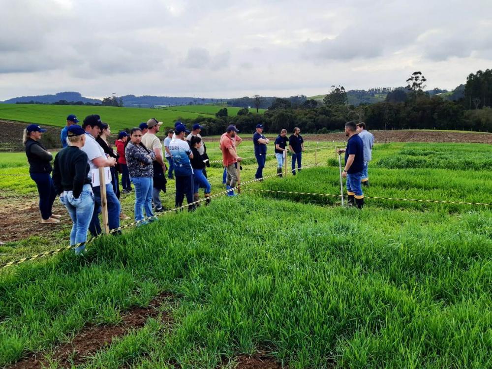 Ao todo participaram do evento 45 pessoas, entre eles, seis técnicos de campo do Vale do Itajaí.