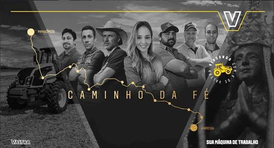 Time de influenciadores digitais do agro que participam da ação “Viajando com V de Valtra”