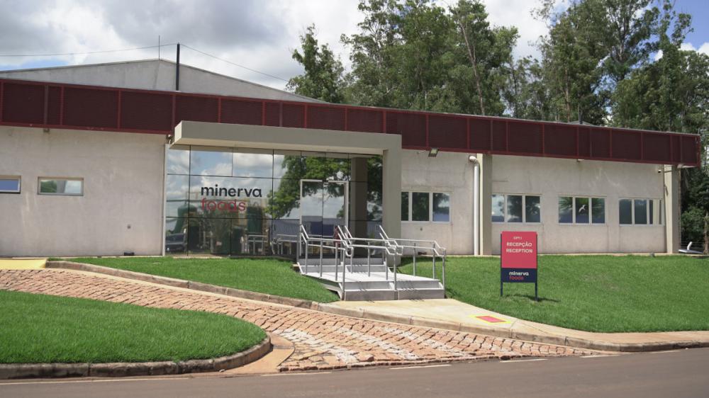Fachada da sede da Minerva Foods no Brasil, em Barretos (SP)