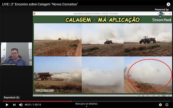 O alerta é um dos destaques do 2º Encontro sobre Calagem, evento gratuito que prossegue nesta quarta-feira, 10, com a webinar “Calagem para construção da fertilidade do perfil de solo”. 