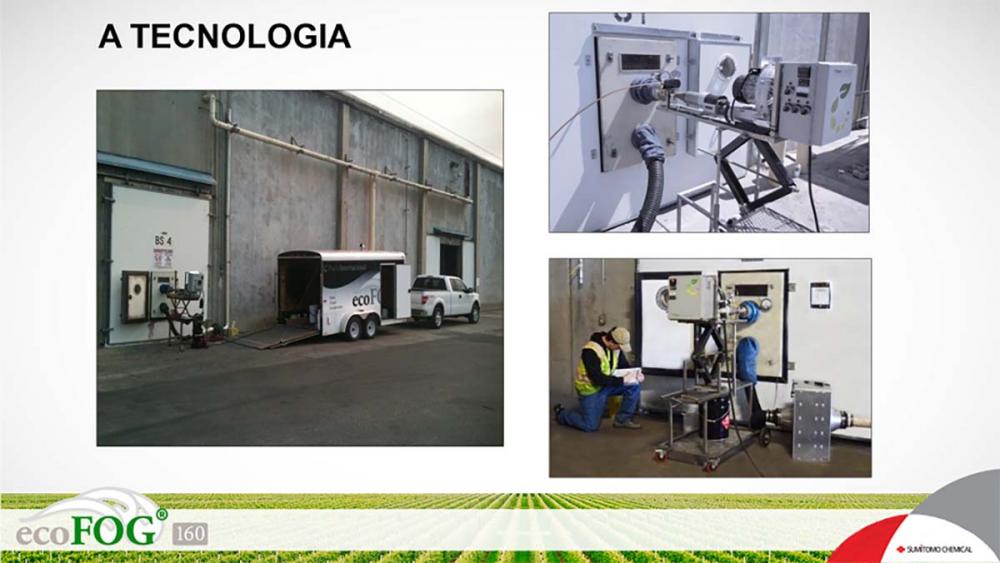 A oferta da solução será de produto aplicado nas câmaras frigoríficas, garantindo uniformidade, qualidade e total controle do uso