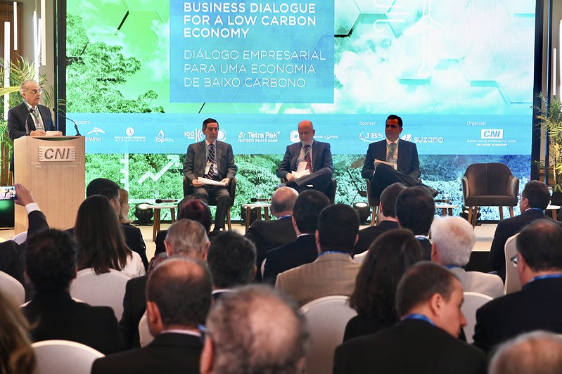 Diálogo Empresarial Para Uma Economia de Baixo Carbono. CRÉDITO CNI