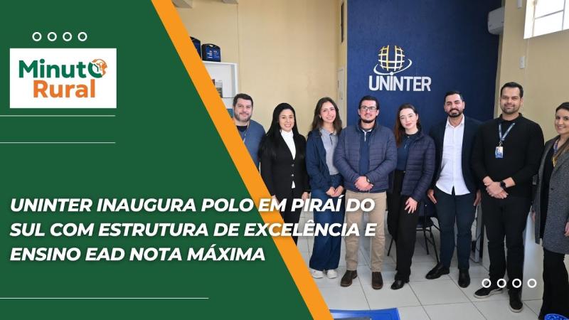 Uninter inaugura polo em Piraí do Sul com estrutura de excelência e ensino EaD nota máxima