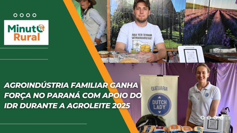 Agroindústria familiar ganha força no Paraná com apoio do IDR durante a Agroleite 2025