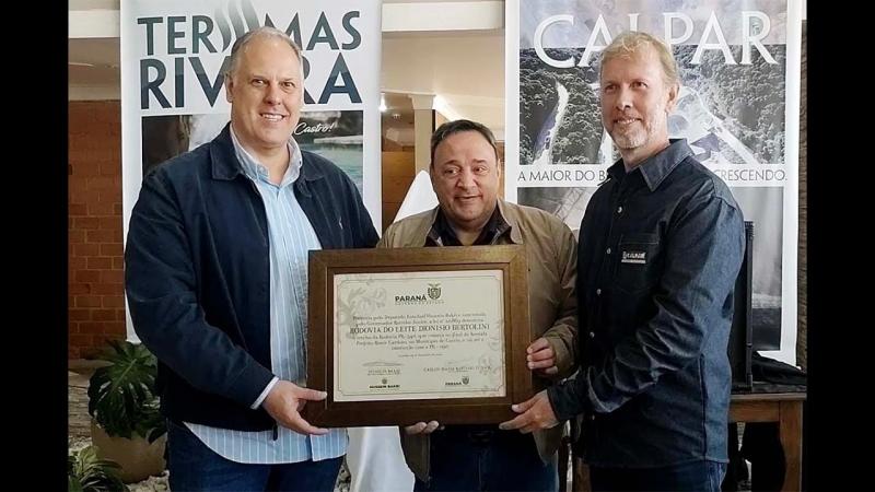 Trecho da Rodovia PR-340 em Castro agora é Rodovia do Leite Dionisio Bertolini