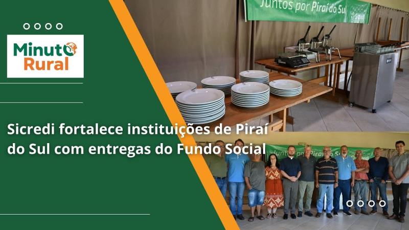  Sicredi fortalece instituições de Piraí do Sul com entregas do Fundo Social